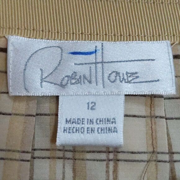 Vintage Robin Howe silk pleated skirt sz 12 - Picture 3 of 6